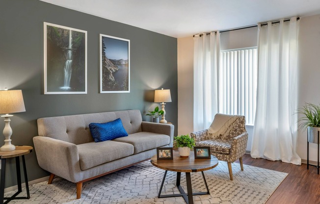 Spacious Living Room at Forest Hills in Eugene, Oregon