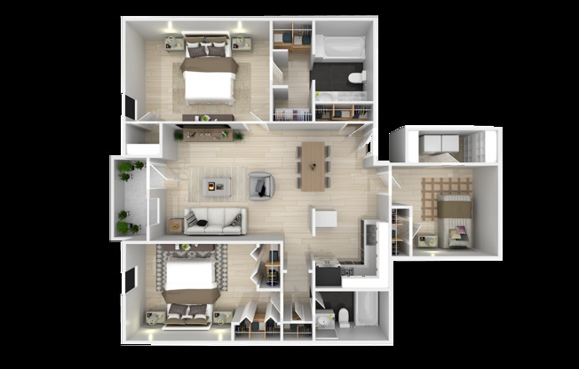 2 beds, 2 baths, 1,136 sqft, $1,250, Unit 46