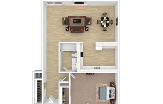 1 bed, 1 bath, 727 sqft, $875, Unit 3443 C302