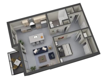 1 bed, 1 bath, 765 sqft, $1,640