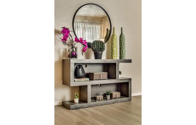 a vase of flowers on a table