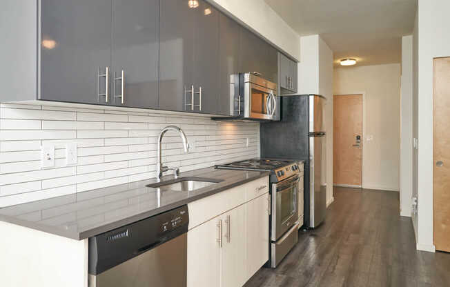 Kitchen with Stainless Steel Appliances