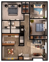 3 beds, 2 baths, 1,000 sqft, $1,349