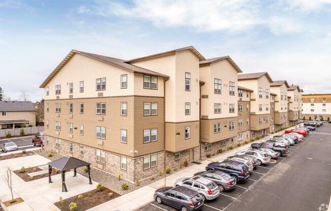 192nd West Lofts Exterior and Parking Lot