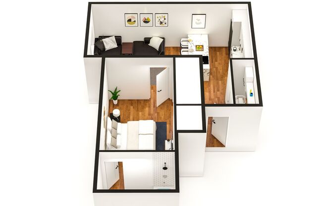 1 bed, 1 bath, 500 sqft, $1,399, Unit 205