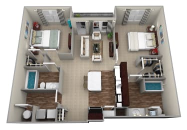 2 beds, 2 baths, 1,010 sqft, $1,417
