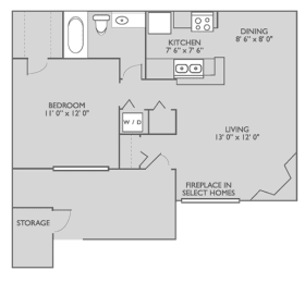 1 bed, 1 bath, 608 sqft, $1,139