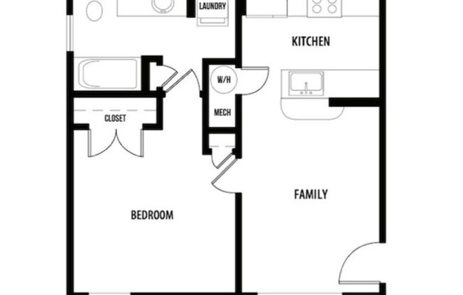 1 bed, 1 bath, 511 sqft, $1,205, Unit Bldg 2, Unit 202