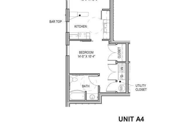 1 bed, 1 bath, 648 sqft, $1,745, Unit 101 [Furnished]