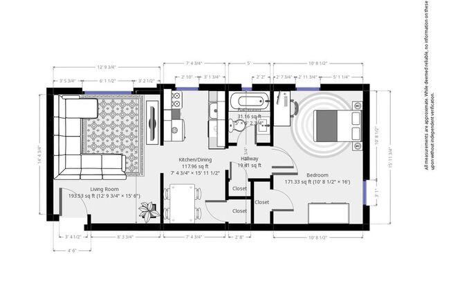 1 bed, 1 bath, 675 sqft, $1,195, Unit 08