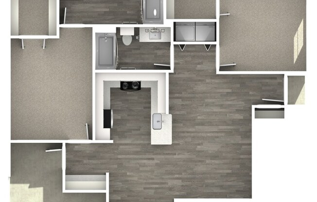 2 beds, 2 baths, 1,096 sqft, $1,860