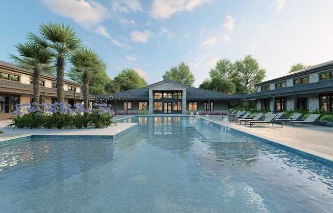 Large Pool at The Liliana Apartment Homes, Pooler, GA