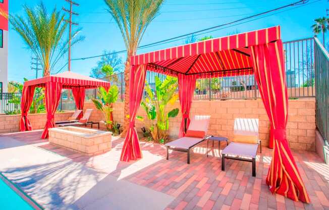 Cabana Setting at Sorrel at Warner Center, Woodland Hills, 91367