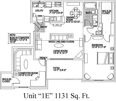 2 beds, 1 bath, 1,131 sqft, $1,252, Unit 01-302