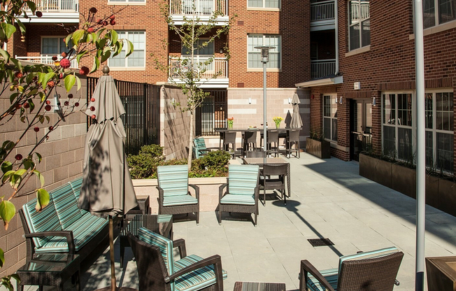 Urban Courtyard With BBQ & Seating Areas