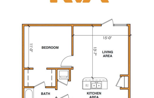 1 bed, 1 bath, 594 sqft, $1,295, Unit APT 318