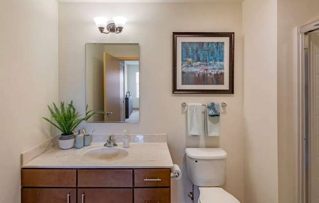 Bathroom at The Enclave Luxury Apartments