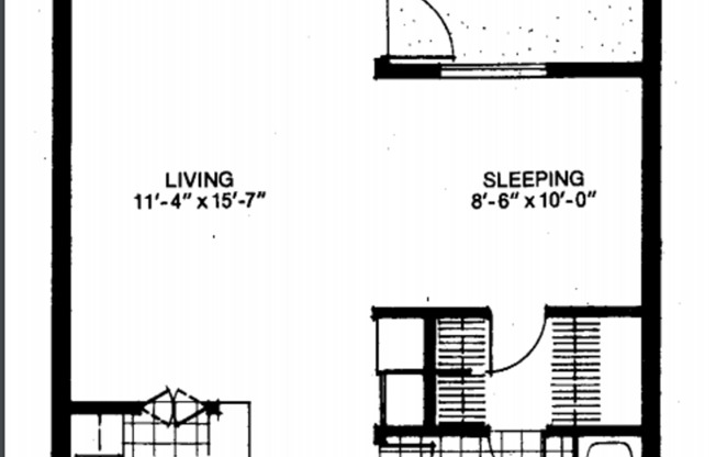 Studio, 1 bath, $1,995, Unit # 389