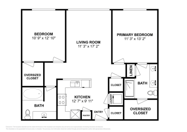 2 beds, 2 baths, 1,041 sqft, $1,881