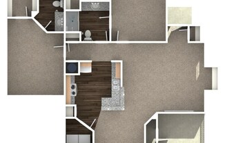 2 beds, 2 baths, 1,115 sqft, $1,350