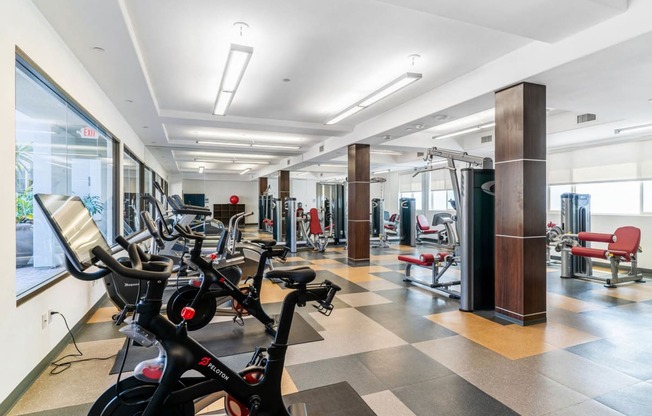 World-Class Fitness Center at The Adler Apartments, Los Angeles, California