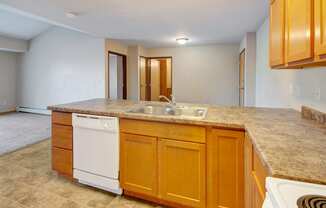Roosevelt East kitchen Apartment Rental Williston, North Dakota