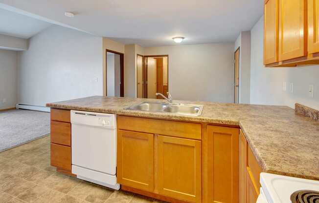 Roosevelt East kitchen Apartment Rental Williston, North Dakota