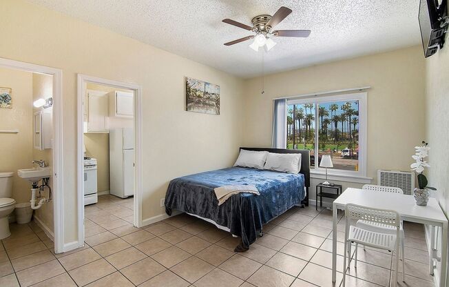 Studio, 1 bath, 167 sqft, $1,278.75, Unit 107