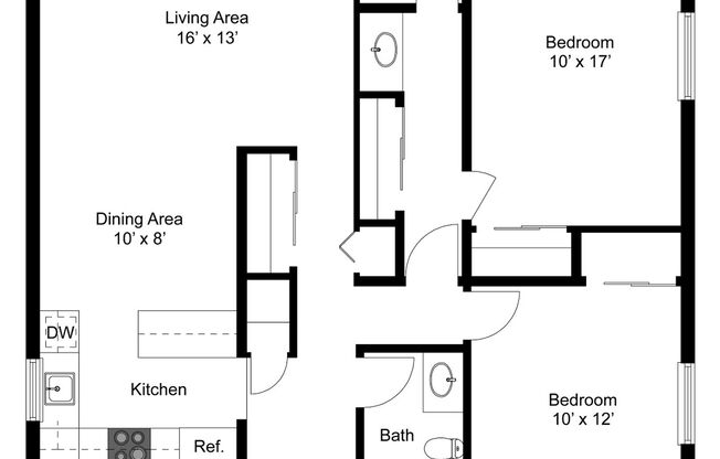 3 beds, 2 baths, 1,186 sqft, $2,150, Unit 175