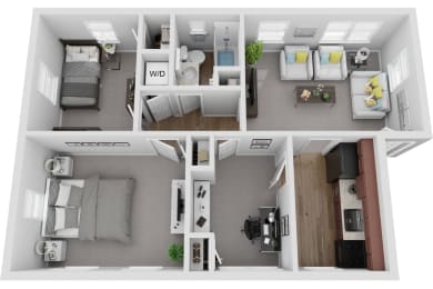 2 beds, 1 bath, 900 sqft, $1,684