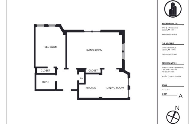 1 bed, 1 bath, 716 sqft, $1,246, Unit 603