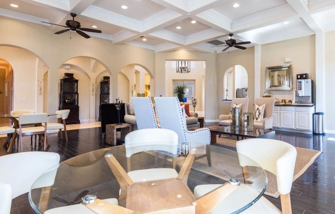 High Ceiling Lounge Area at Villages of Briggs Ranch, Texas, 78245