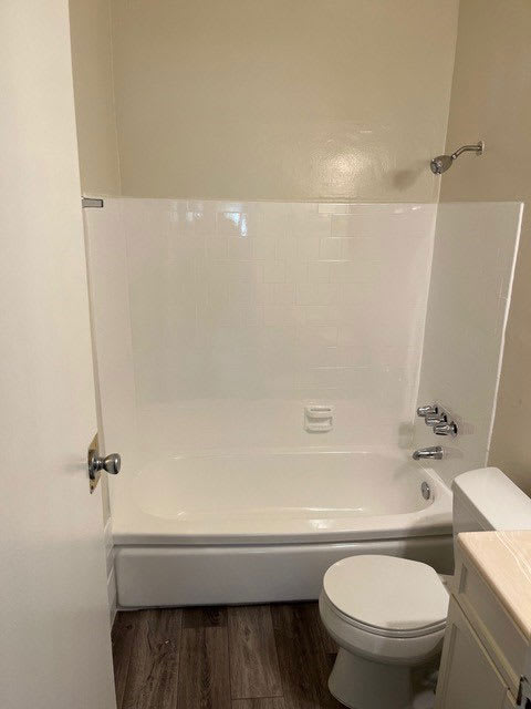 Bathroom in apartment at Los Robles in Pasadena, California.