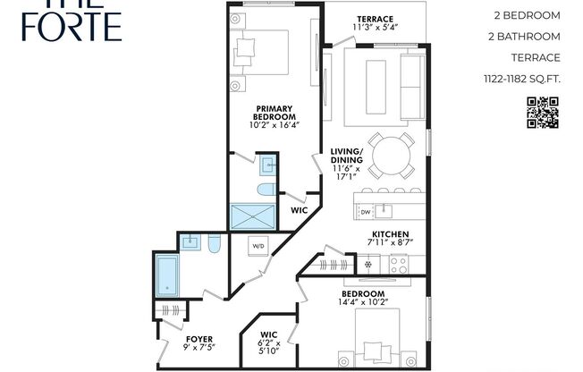 2 beds, 2 baths, 1,073 sqft, $4,649, Unit APT. 517