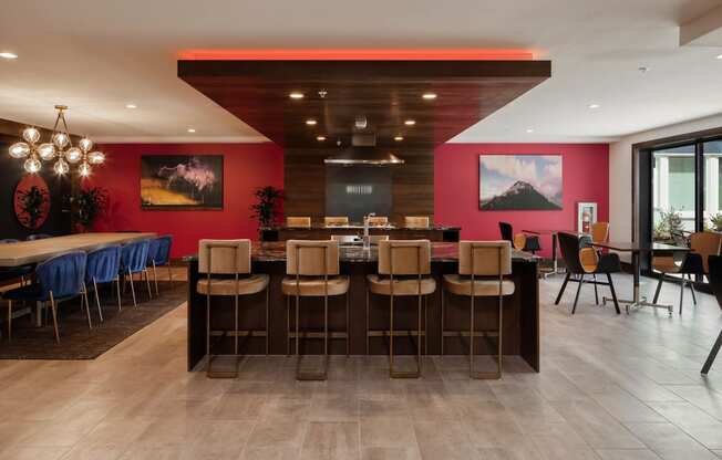 Tempo PDX Clubhouse Seating Bar