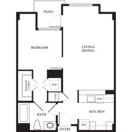 1 bed, 1 bath, 751 sqft, $3,765