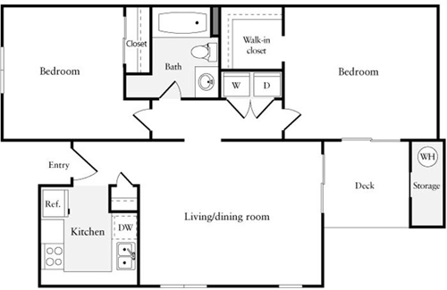 2 beds, 1 bath, 775 sqft, $3,180