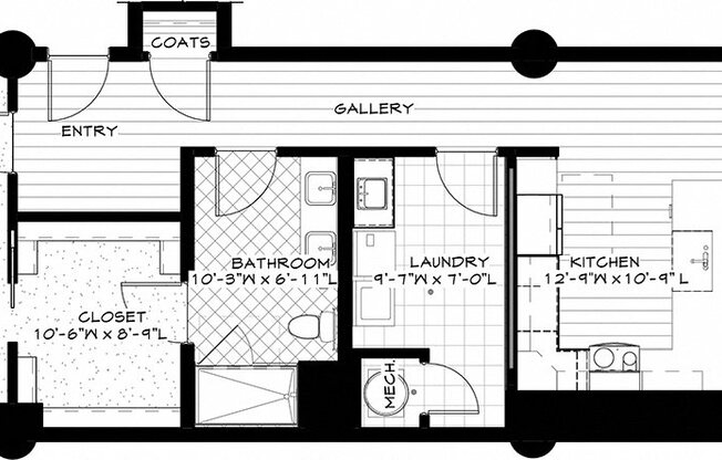 1 bed, 1 bath, 1,180 sqft, $2,004