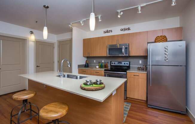 Gourmet Kitchen With Island at 2020 Lawrence, DENVER, CO, 80205