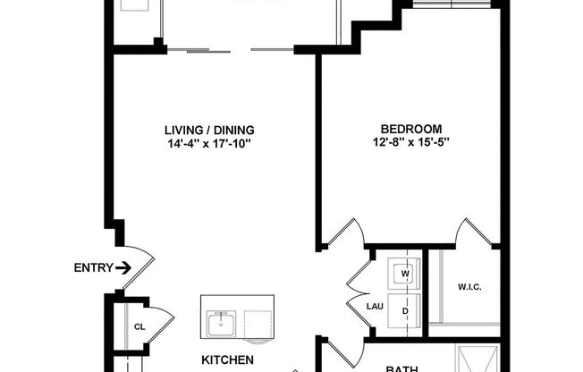 1 bed, 1 bath, $1,960, Unit 4202