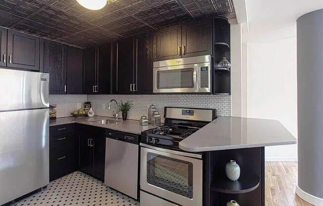 Fully Equipped Kitchen at Grand Adams Apartment Owner LLC, Hoboken, NJ, 07030