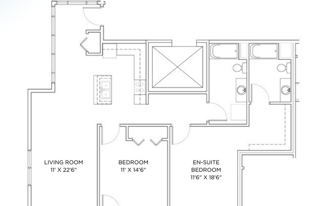 2 beds, 2 baths, 1,071 sqft, $2,440, Unit 5314-301