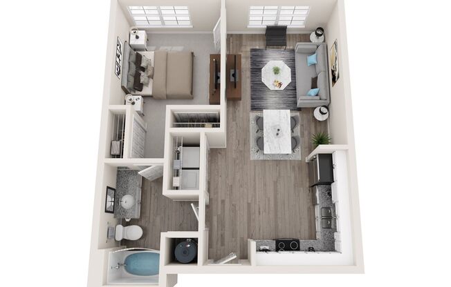 1 bed, 1 bath, 680 sqft, $1,570, Unit 4550-422