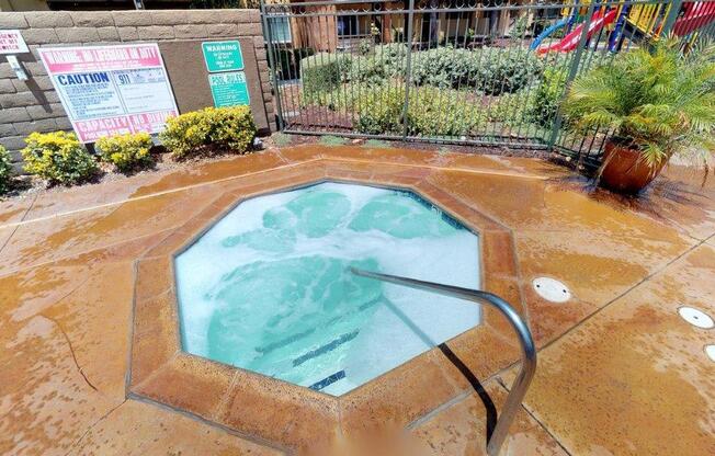 Year-Round Hot Tub at Citrus Gardens Apartments, Fontana, CA 92335