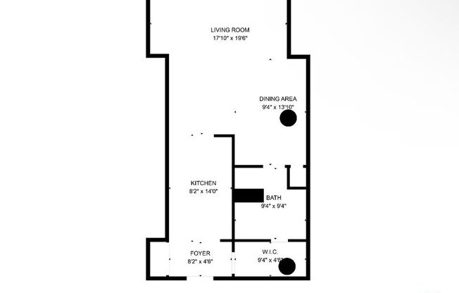 Studio, 1 bath, 720 sqft, $2,100, Unit 415