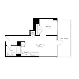 1 bed, 1 bath, 579 sqft, $2,002