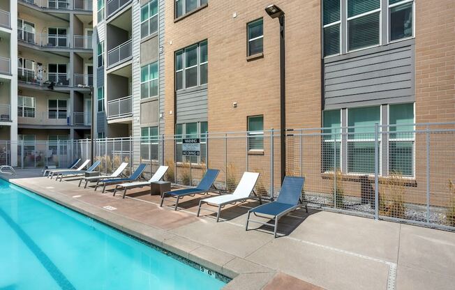 Lounge Seating by Pool at Arcadia Apartments