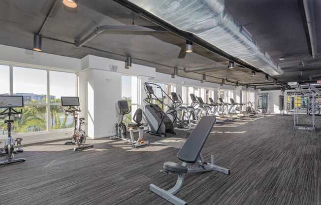 Professional fitness studio with Matrix equipment