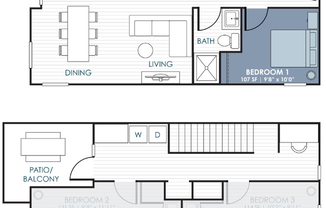 1 bed, 1 bath, 107 sqft, $1,730