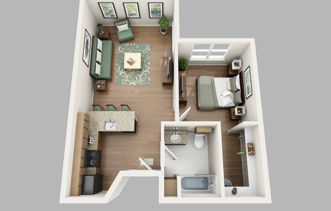 1 bed, 1 bath, 565 sqft, $2,080, Unit 132